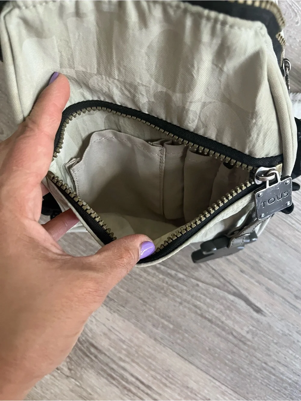 TOUS Neli Cubik Beige/Ivory Backpack